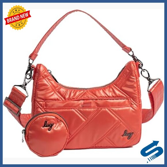 Mini Crossbody Bag with Removable Straps 3 Compartments Polyester
